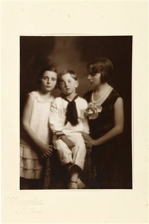 EMILIO SOMMARIVA (1883-1956) Ritratto anni '30 stampa alla gelatina sali...