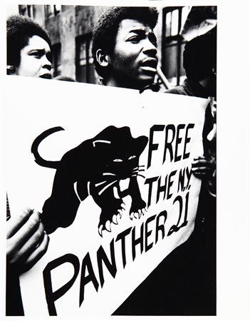 GORGONI GIANFRANCO (1941-) Manifestazione per il processo dei 21 panthers a...