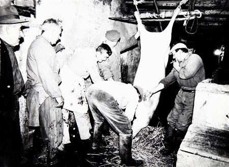 MARIO GIACOMELLI (1925-2000) Macellai (dalla serie il mattatoio) 1960 circa...