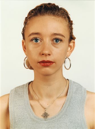 THOMAS RUFF (1958-) dalla serie "Blaue Augen" Blau 11 - C.K./B.E. 1991 c-...