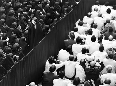 SHIRIN NESHAT (1957-) Fervor Series - Crowd from Back, Woman Leaving 2000...