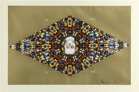 DAMIEN HIRST (1965-) The death of God 2006 offset cm 58,2x83 firmato in basso...
