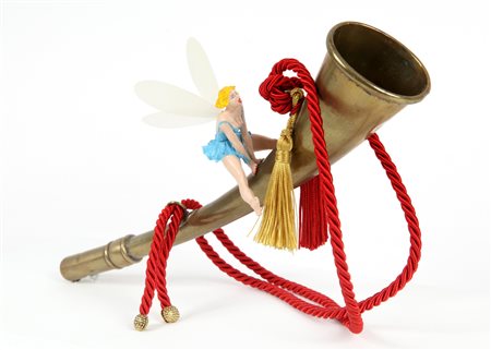 CORRADO BONOMI (1956-) Fatina fatata fatale trombetta 2006 materiale vario in...