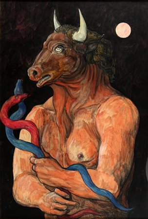 ALBERTO ABATE (1946-) Senza titolo tecnica mista su carta cm 95x66