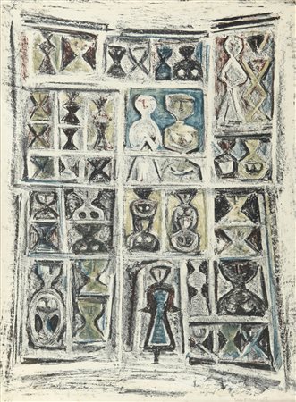 MASSIMO CAMPIGLI (1895-1971) La Cattedrale 1959 litografia 16/120 cm. firmato...