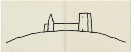 TINO STEFANONI (1937-) 7 maggio 1996 tecnica mista su carta, dittico, cm...