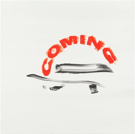 UGO CARREGA (1935-) Venendo 2008 acrilico su tela cm 40x40 firmato e datato...