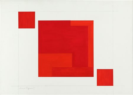 MAURO REGGIANI (1897-1980) Studio per composizione... tempera su cartone cm...