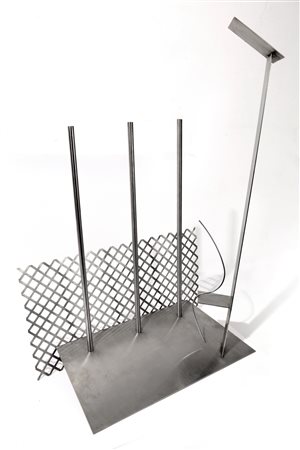 FAUSTO MELOTTI (1901-1986) Salomone scultura in acciaio esemplare 2 di 3 cm...