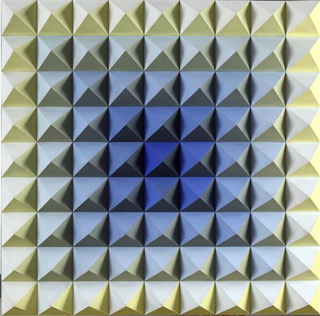 GLATTFELDER HANS J. (-) PVR 252 1971 acrilico su materiale plastico cm.90x90...