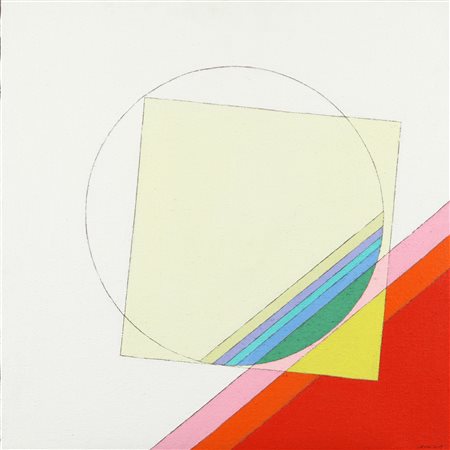 EUGENIO CARMI (1920-) Forse un'altra memoria 2007 olio su tela cm.70x70...