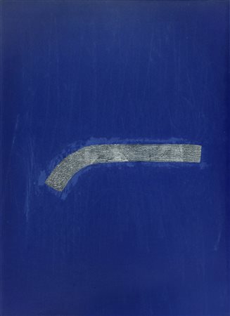 ARTURO VERMI (1928-1988) Senza titolo (Marina) 1965 foglia argento su...