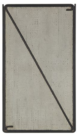 GIUSEPPE UNCINI (1929-) Ferrocemento n.20b 1964 cemento e ferro cm. 73x40...