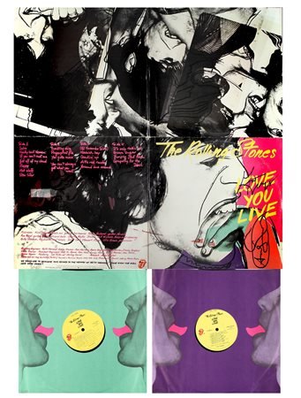 ANDY WARHOL (1928-1987) Love you live 1977 disco in vinile firmato da Nady...