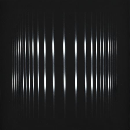 ENNIO FINZI (1931-) Testmodulatore... 1971 acrilico su tela cm 44,8x44,8...