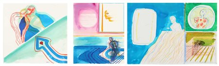 CARMELO ZOTTI (1933-2007) Senza titolo 1965 3 pastelli su carta cm 35x35,...