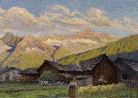 Mario Moretti Foggia (Mantova, 1882 - 1954) VERSANTE DEL MONTE ROSA...