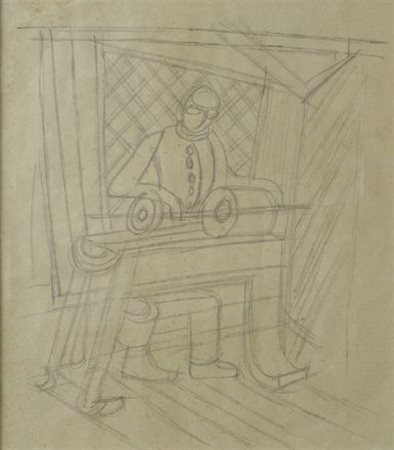 Fortunato Depero (Fondo, 1892 - Rovereto, 1960) IL TORNITORE (STUDIO PER...