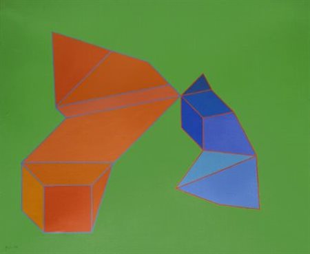 Achille Perilli (Roma, 1927) IL SUONATO, 2005 Tecnica mista su tela, cm....