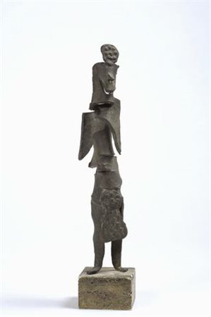 Mirko (Basaldella) (Udine, 1910 - Cambridge, 1969) TOTEM Piccola scultura in...