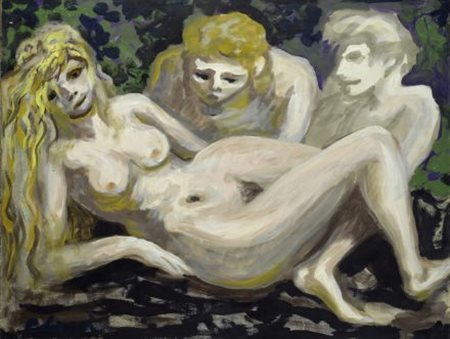 Carlo Levi (Torino, 1902 - Roma, 1975) FIGURE Olio su carta riportata su...