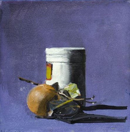 Gianni Cacciarini (Firenze, 1941) NATURA MORTA Olio su tela, cm. 40x40 Firma...