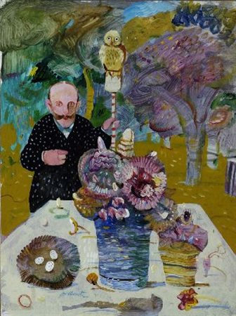 Antonio Possenti (Lucca, 1933) CACCIATORE Olio su tavola, cm. 30x40 Firma in...