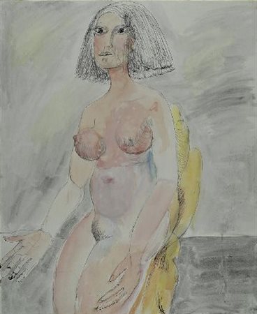 Bruno Cassinari (Piacenza, 1912 - Milano, 1992) Figura Tecnica mista su...