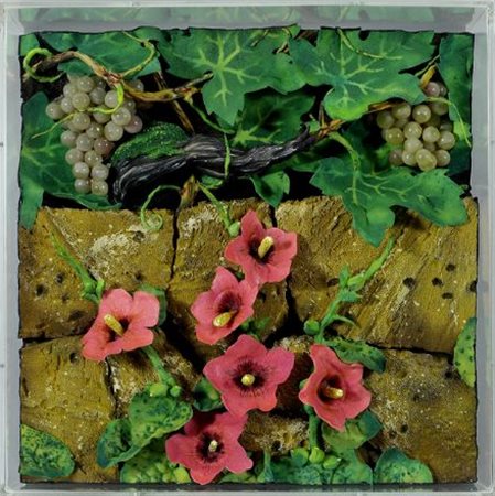 Piero Gilardi (Torino, 1942) UVA E IBISCUS Poliuretano espanso e lattice di...