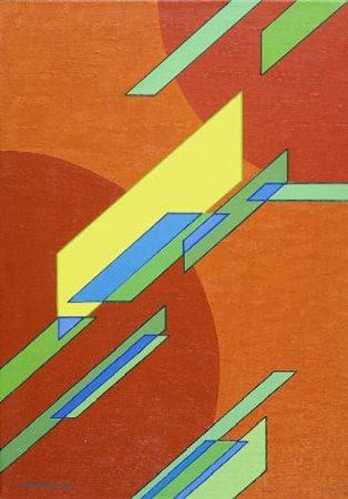 Luigi Veronesi (Milano, 1908 - 1998) COSTRUZIONE CL 2, 1982 Acrilico su tela,...