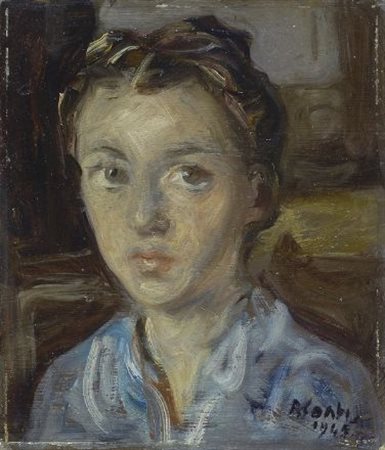 Primo Conti (Firenze, 1900 - Fiesole, 1988) RITRATTINO, 1947 Olio su...