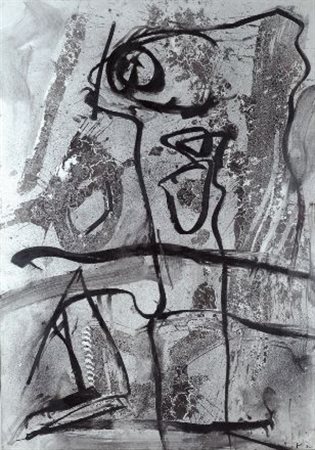 Emilio Vedova (Venezia, 1919 - 2006) DAGEGEN ‘82-4, 1982 Tecnica mista su...