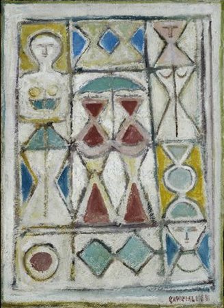 Massimo Campigli (Berlino, 1895 - St. Tropez, 1971) COMPOSIZIONE (ORNAMENTO...