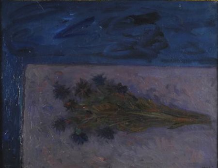 Mario Mafai (Roma, 1902 - 1965) FIORI Olio su tela, cm. 50,5x65 Firma in...
