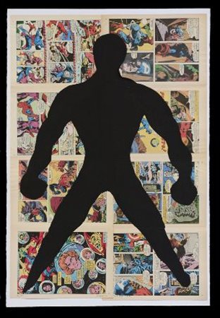 Paolo Canevari SUPEREROE, 2001 Litografia, mm. 700x550, es. 8/99