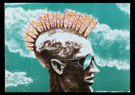 Francesco De Grandi (Palermo, 1968) ERETTILE, 2000 Litografia, mm. 500x700,...