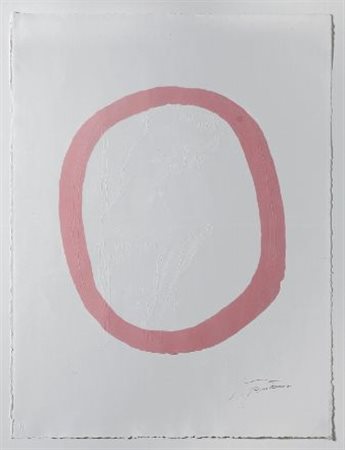 Lucio Fontana (Rosario di Santa Fè, 1899 - Comabbio, 1968) NUDO ROSA, 1967...