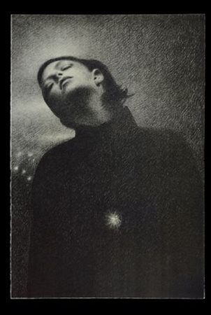 Omar Galliani (Montecchio Emilia 1954) UN RESPIRO DI NOVE SECONDI - VISO DI...