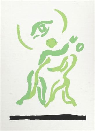 Virgilio Guidi (Roma, 1891 - Venezia, 1984) L’INCONTRO Serigrafia, mm....