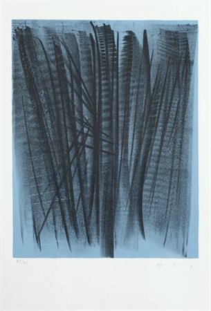 Hans Hartung (Lipsia, 1904 - Antibes, 1989) SENZA TITOLO Litografia, mm....
