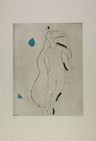 Marino Marini (Pistoia, 1901 - Viareggio, 1980) Coppia di incisioni: A) La...