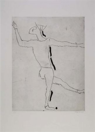 Marino Marini (Pistoia, 1901 - Viareggio, 1980) Coppia di incisioni: A)...