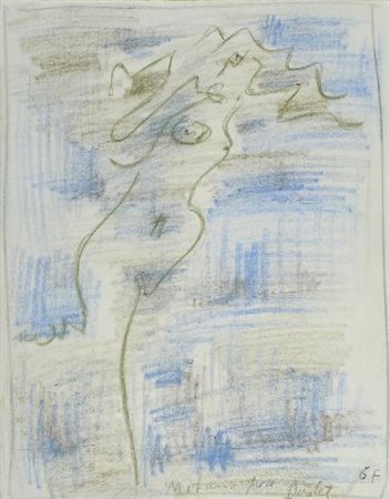 André Masson (Balagny, 1896 - Parigi, 1987) METAMORPHOSE, 1958 Pastelli su...