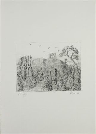 Salvo (Leonforte, 1947) SENZA TITOLO, 1979 Acquaforte, cm. 18 x 23,7; cm. 50...