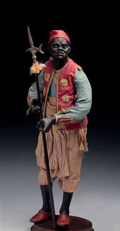 Giovanetto moro, mirante a destra, bocca schiusa, di Lorenzo Mosca, (prov....