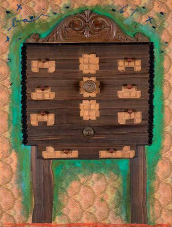 Enrico Baj Milano 1924 – Vergiate 2003 Meuble, piece of forniture, 1961...