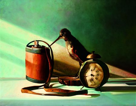 CAPELLO FRANCESCO Chivasso (TO) 1944 "Composizione" 56,4x71,8 olio su tela...