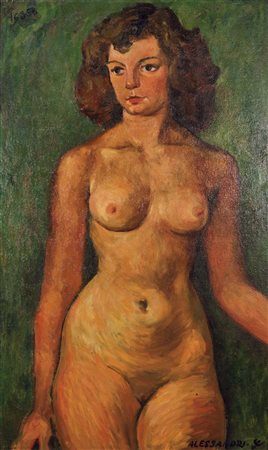 ALESSANDRI LORENZO Torino 1927 - 2000 "Studio di Stella n. 1 a Rocca...