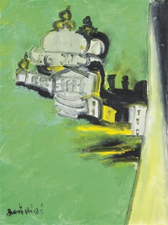 BRINDISI REMO Roma 1918 - 1996 Milano "Venezia" 40x30 olio su tela Opera...