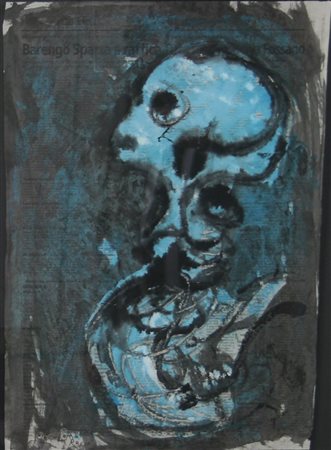 COLOMBOTTO ROSSO ENRICO Torino 1925 "Figura" 52,5x36,5 tecnica mista su carta...